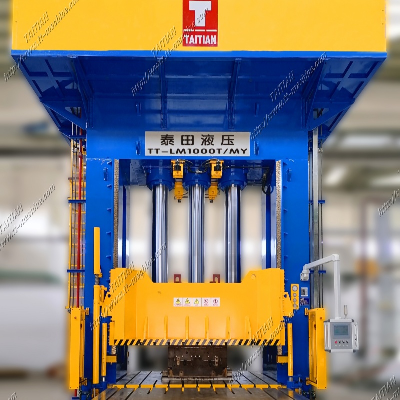 Komposit 1000Ton Press Hidraulik untuk Kes Bateri Kenderaan Tenaga Baru