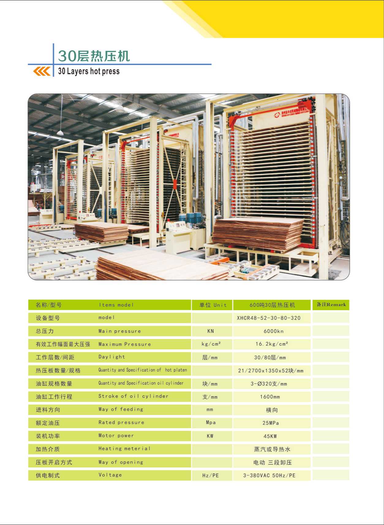 Penekan panas papan lapis
